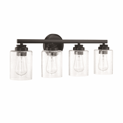 Craftmade Bolden 4-LT Bathroom Vanity - Flat Black - 50504-FB