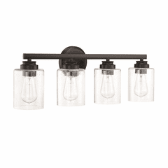 Craftmade Bolden 4-LT Bathroom Vanity - Flat Black - 50504-FB