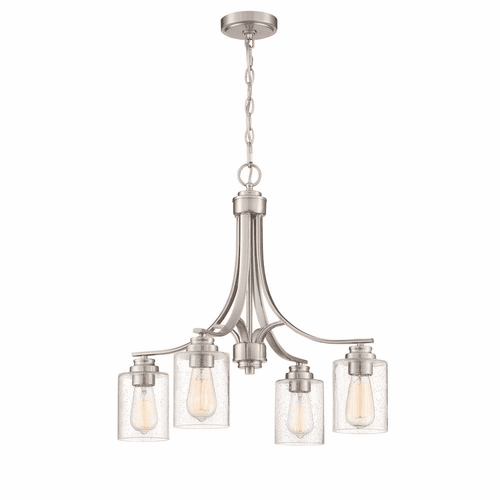 Craftmade Bolden 4-LT Chandelier - Brushed Polished Nickel - 50524-BNK