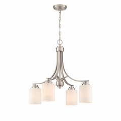Craftmade Bolden 4-LT Chandelier - Brushed Polished Nickel - 50524-BNK-WG