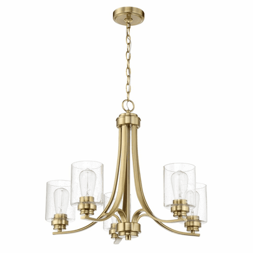 Craftmade Bolden 5 Light Chandelier - Satin Brass - 50525-SB