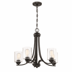 Craftmade Bolden 5-LT Chandelier - Flat Black - 50525-FB Craftmade Bolden 5-LT Chandelier - Flat Black - 50525-FB