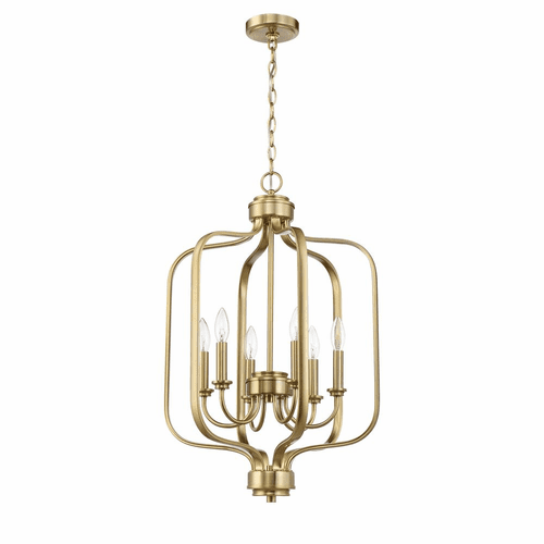 Craftmade Bolden 6 Light Foyer - Satin Brass - 50536-SB
