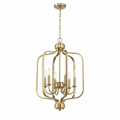 Craftmade Bolden 6 Light Foyer - Satin Brass - 50536-SB Craftmade Bolden 6 Light Foyer - Satin Brass - 50536-SB