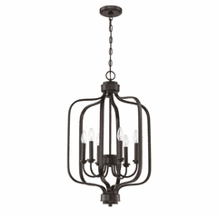 Craftmade Bolden 6-LT Foyer Light - Flat Black - 50536-FB
