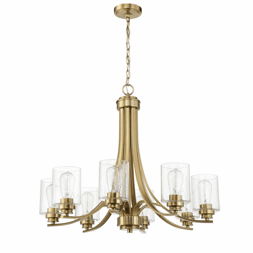 Craftmade Bolden 8 Light Chandelier - Satin Brass - 50528-SB