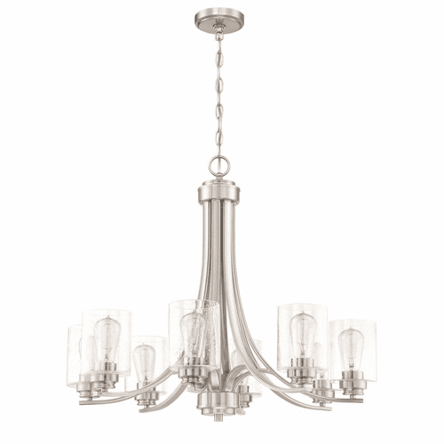 Craftmade Bolden 8-LT Chandelier - Brushed Polished Nickel - 50528-BNK