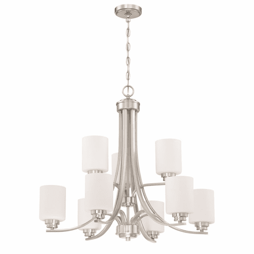Craftmade Bolden 9-LT Chandelier - Brushed Polished Nickel - 50529-BNK-WG