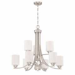 Craftmade Bolden 9-LT Chandelier - Brushed Polished Nickel - 50529-BNK-WG
