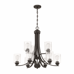 Craftmade Bolden 9-LT Chandelier - Flat Black - 50529-FB