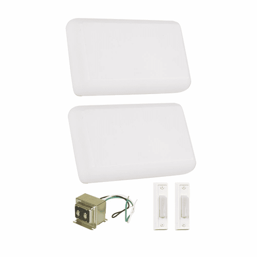 Craftmade Builder 2 Chime Kit w/ 2 White Buttons - CK1002-W