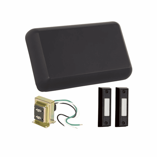 Craftmade Builder Chime Kit w/ 2 Black Buttons - Flat Black - CK1001-FB