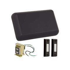 Craftmade Builder Chime Kit w/ 2 Black Buttons - Flat Black - CK1001-FB Craftmade Builder Chime Kit w/ 2 Black Buttons - Flat Black - CK1001-FB
