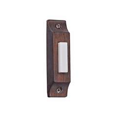 Craftmade Builder Surface Mount Lighted Push Button - Rustic Brick - BSCB-RB