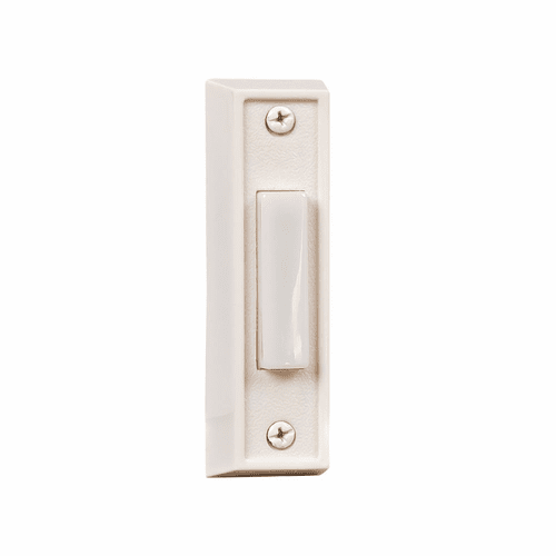 Craftmade Builder Surface Mount Rectangle Lighted Push Button - White - BS6-W