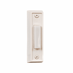 Craftmade Builder Surface Mount Rectangle Lighted Push Button - White - BS6-W Craftmade Builder Surface Mount Rectangle Lighted Push Button - White - BS6-W