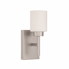 Craftmade Cadence 1-LT Wall Sconce - Satin Nickel - 54661-SN Craftmade Cadence 1-LT Wall Sconce - Satin Nickel - 54661-SN