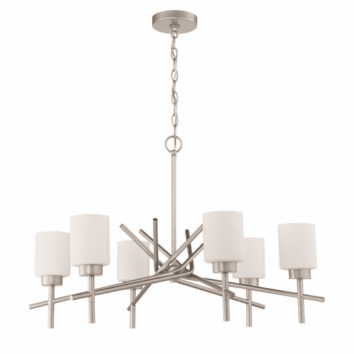 Craftmade Cadence 6-LT Chandelier - Satin Nickel - 54626-SN
