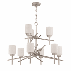 Craftmade Cadence 9-LT Chandelier - Satin Nickel - 54629-SN