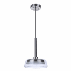 Craftmade Centric 10" LED Pendant - Brushed Polished Nickel - 55191-BNK-LED