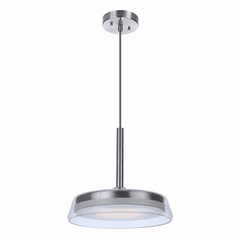 Craftmade Centric 14" LED Pendant - Brushed Polished Nickel - 55192-BNK-LED