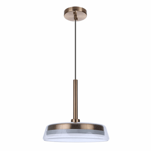 Craftmade Centric 14" LED Pendant - Satin Brass - 55192-SB-LED