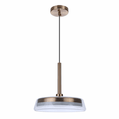 Craftmade Centric 14" LED Pendant - Satin Brass - 55192-SB-LED
