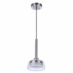 Craftmade Centric 7.5" LED Pendant - Brushed Polished Nickel - 55190-BNK-LED