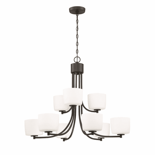 Craftmade Clarendon 9-LT Chandelier - Aged Bronze Brushed - 43529-ABZ