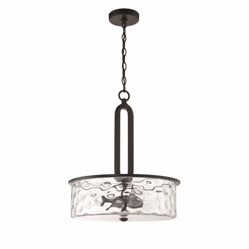 Craftmade Collins 3-LT Pendant - Flat Black - 54293-FB