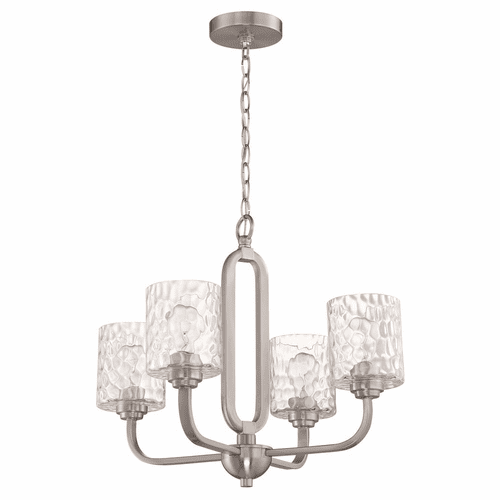Craftmade Collins 4-LT Chandelier - Brushed Polished Nickel - 54224-BNK