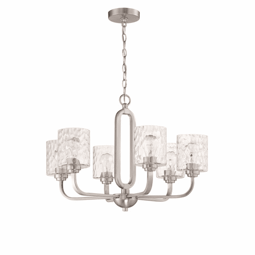 Craftmade Collins 6-LT Chandelier - Brushed Polished Nickel - 54226-BNK