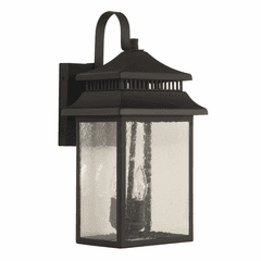 Craftmade Crossbend Large 2-LT Outdoor Lantern - Dark Bronze Gilded - ZA3124-DBG Craftmade Crossbend Large 2-LT Outdoor Lantern - Dark Bronze Gilded - ZA3124-DBG
