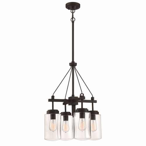 Craftmade Crosspoint 4-LT Outdoor Chandelier - Espresso - 52124-ESP