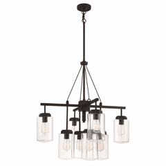 Craftmade Crosspoint 8-LT Outdoor Chandelier - Espresso - 52128-ESP