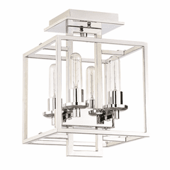 Craftmade Cubic 4-LT Semi Flush - Chrome - 41554-CH