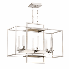 Craftmade Cubic 6-LT Linear Chandelier - Chrome - 41526-CH Craftmade Cubic 6-LT Linear Chandelier - Chrome - 41526-CH