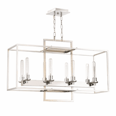 Craftmade Cubic 8-LT Linear Chandelier - Chrome - 41528-CH