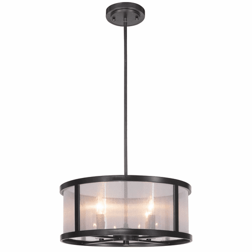 Craftmade Danbury 4-LT Pendant - Matte Black - 36794-MBK