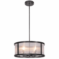 Craftmade Danbury 4-LT Pendant - Matte Black - 36794-MBK