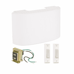 Craftmade Designer Chime Kit w/ 2 White Buttons - CK2000-W