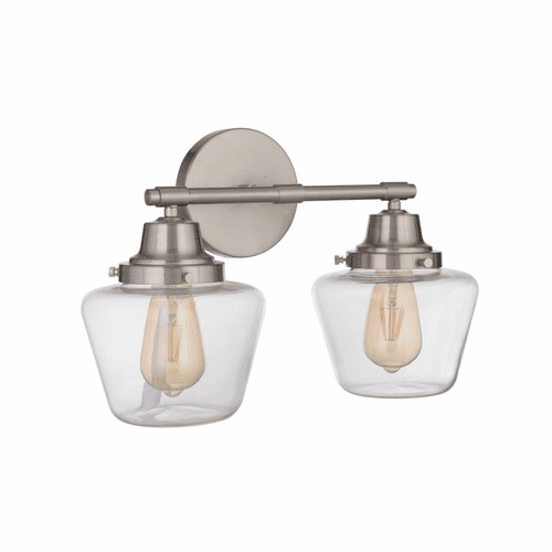 Craftmade Essex 2-LT Bathroom Vanity - Brushed Polished Nickel - 19518BNK2