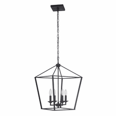 Craftmade Flynt 4-LT Medium Foyer Light - Flat Black - 52935-FB