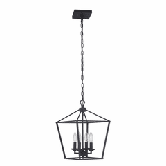 Craftmade Flynt 4-LT Small Foyer Light - Flat Black - 52934-FB