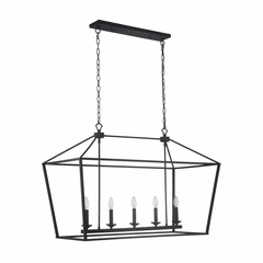 Craftmade Flynt 5-LT Island Light - Flat Black - 52975-FB