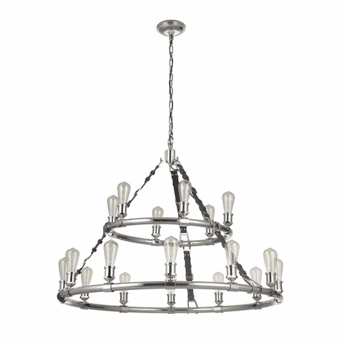 Craftmade Gallery Huxley 18-LT Chandelier - Polished Nickel - 48118-PLN