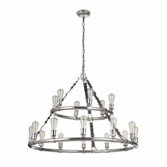 Craftmade Gallery Huxley 18-LT Chandelier - Polished Nickel - 48118-PLN