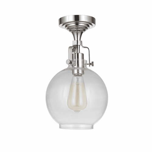 Craftmade Gallery State House 1-LT Semi Flush - Polished Nickel - X8308-PLN-C