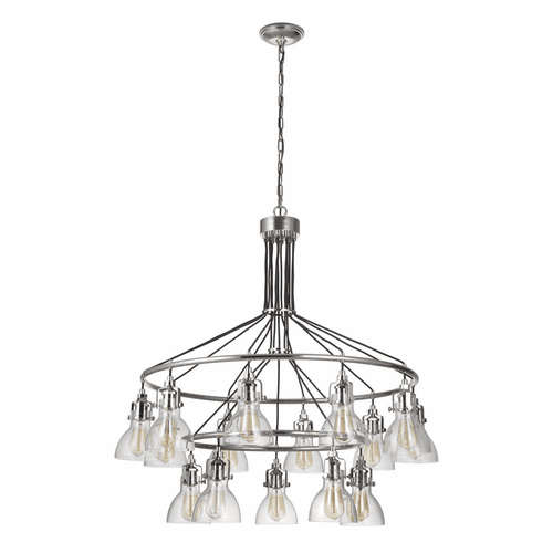 Craftmade Gallery State House 15-LT Chandelier - Polished Nickel - 51215-PLN