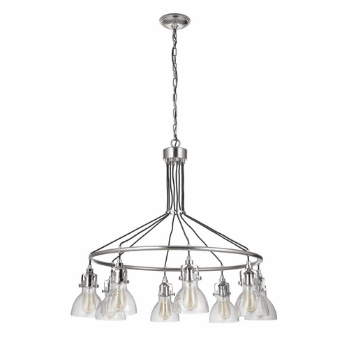Craftmade Gallery State House 8-LT Chandelier - Polished Nickel - 51228-PLN
